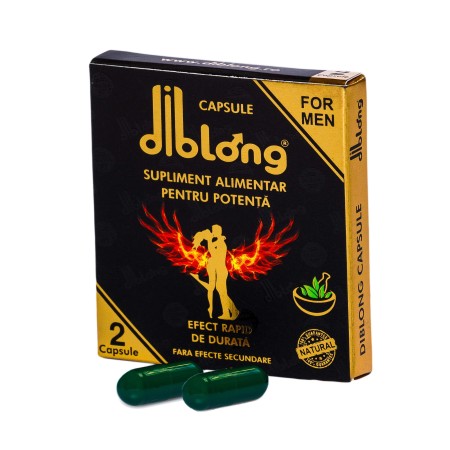Capsule premium DIBLONG, pentru potenta, erectie, impotriva ejacularii, 100% natural, efect rapid si de lunga durata, 1 cutie x 2 buc